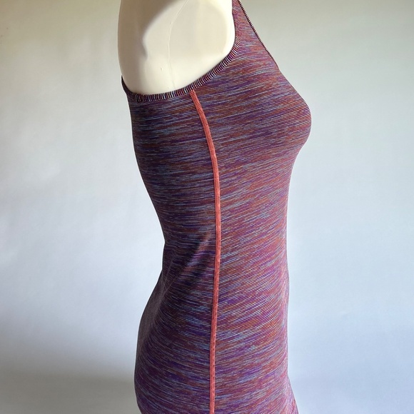 New Lululemon Orange Pink Blue Striped Top size S - Picture 5 of 10